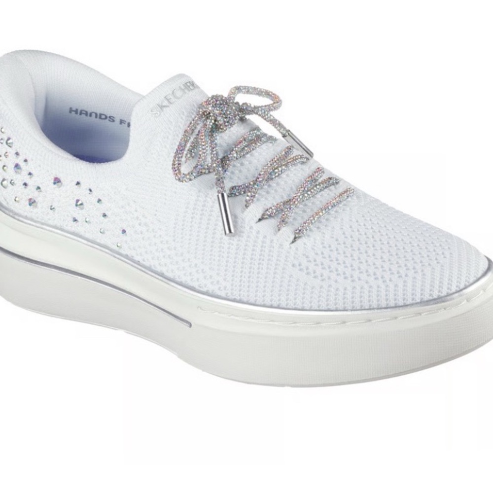 Skechers White Sneakers with Shimmery Laces - Great for a Bride-nonnegotiable - Picture 8 of 9
